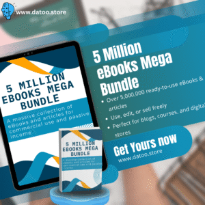 5 Million eBooks Mega Bundle – PLR & MRR Resell Rights | Passive Income & Financial eBooks