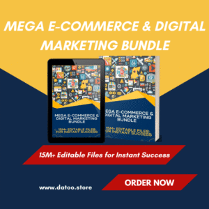 The Biggest Mega E-commerce, Graphic Design, Video Editing & Digital Marketing Bundle