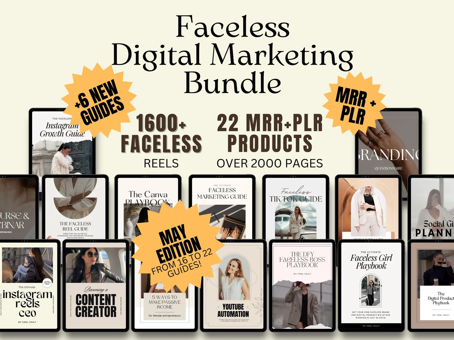 22 Faceless Digital Marketing MRR Products – DFY Master Resell Rights Bundle - Image 2